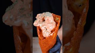 Fried Shrimp and Cheese Crepe