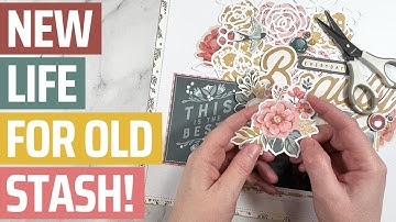 The EASIEST way to bring new life to your Scrapbook Stash!