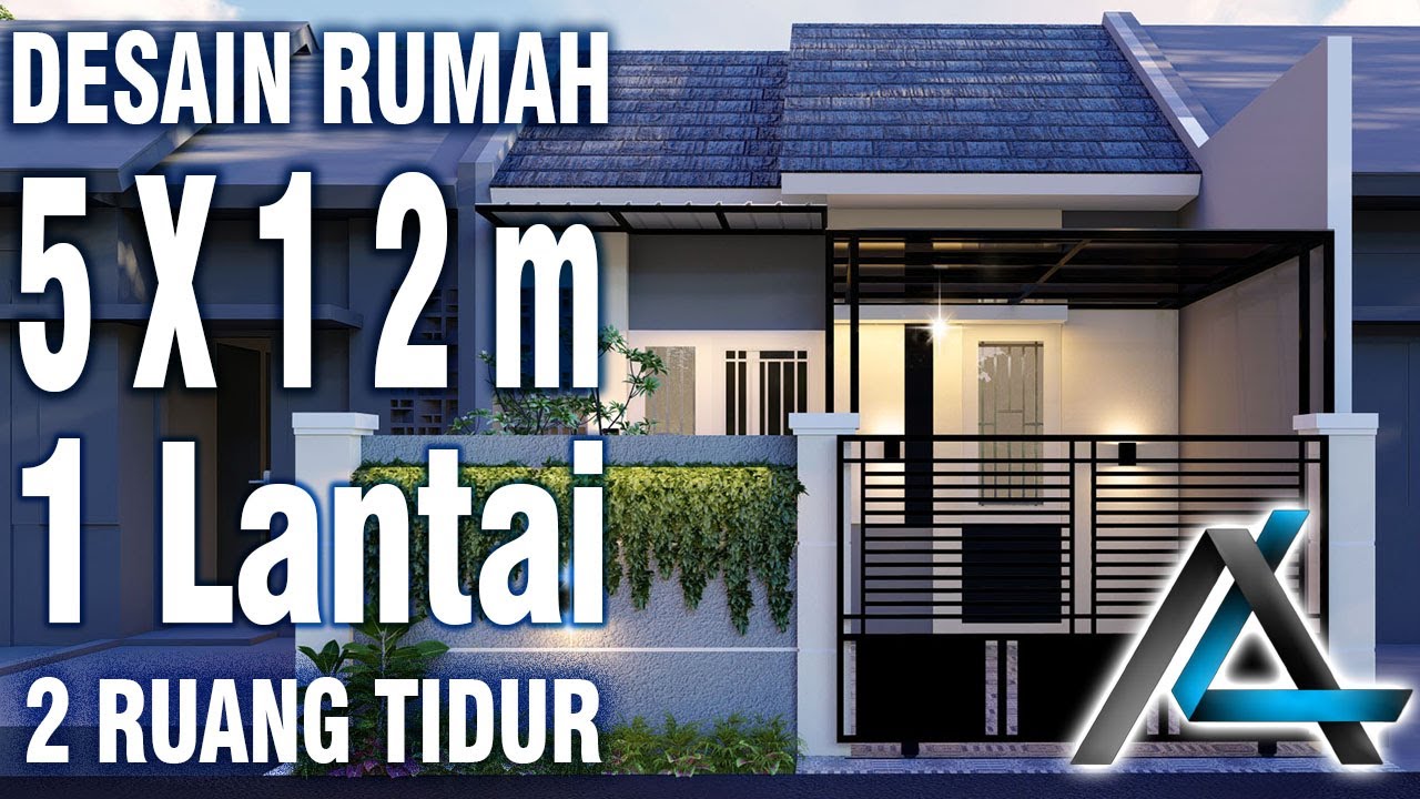 DESAIN RUMAH 5 X 12 Meter I Bogor DESAIN RUMAH MINIMALIS YouTube