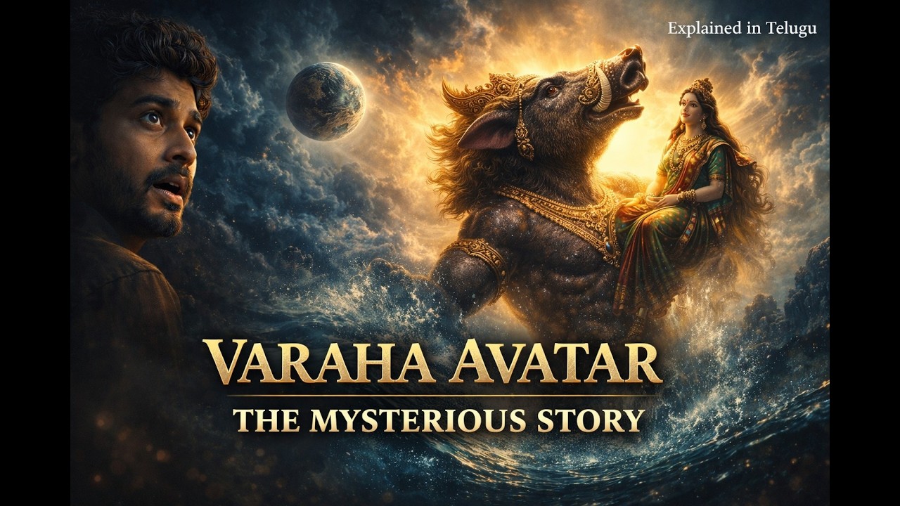 Varaha Avatar 🐗 | The Mysterious Story Explained |When Vishnu Saved Earth 🌍 | Secret Story