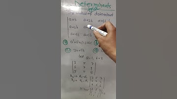 Determinants short tricks #determinants #mathstricks #nda #jee #nimcet #mca #toilsometutorials