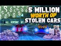 GTA 5 ROLEPLAY - SELLING $5 MILLION DOLLARS WORTH OF STOLEN CARS