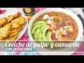 Ceviche de pulpo y camarn con patacones  cocina con fer