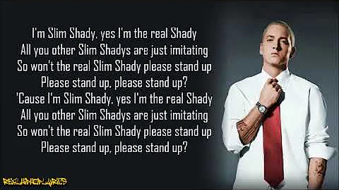 Eminem - The Real Slim Shady (Lyrics)