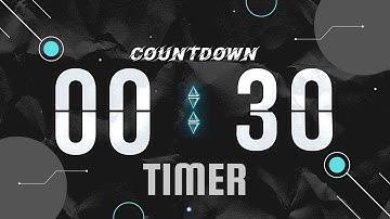 30 Second Timer | Flip Clock with Alarm Countdown