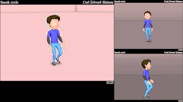 Character animation 03 - Sneak cycle