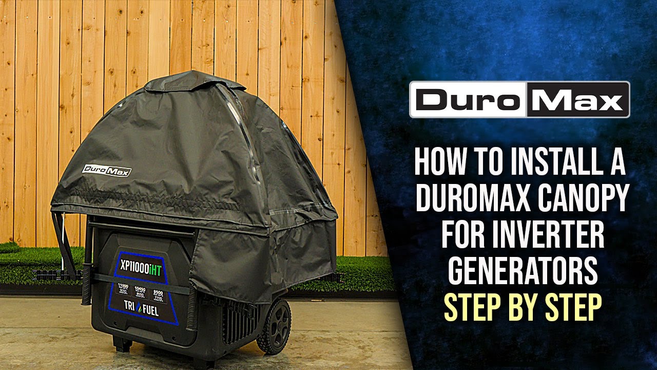 How to Install a DuroMax GenTent Canopy on a Inverter Generator (Step ...