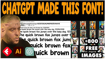 Create new AI fonts (Artificial Intelligence) with ChatGPT, Adobe Illustrator and Fontself