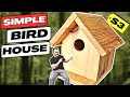 Simple cedar bird house  for 3