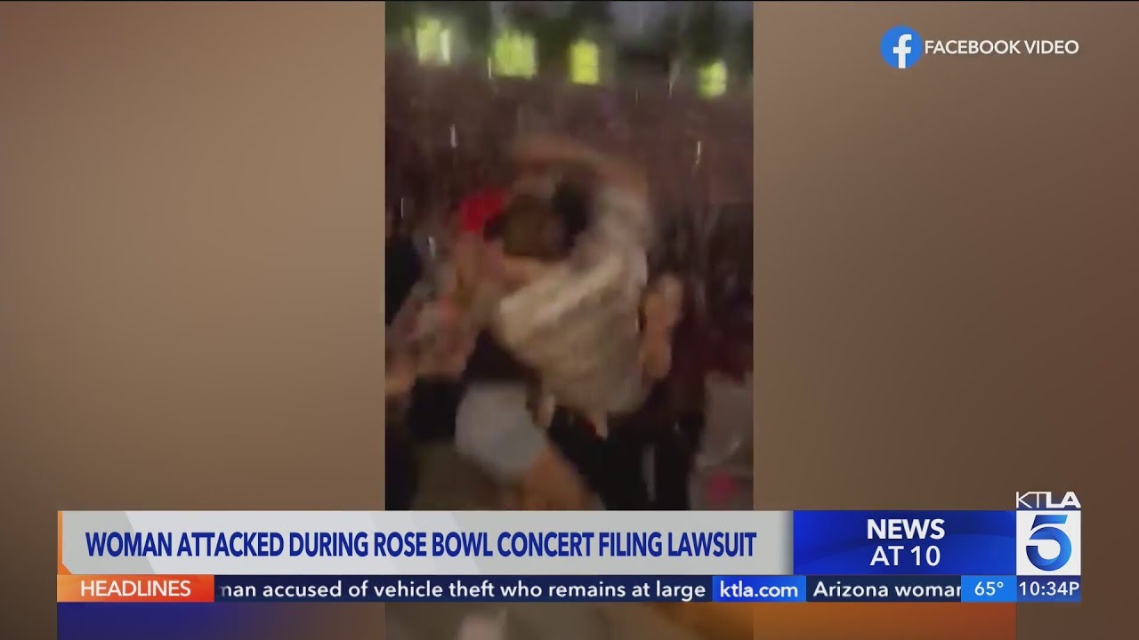 Woman attacked at Rose Bowl concert suing venue