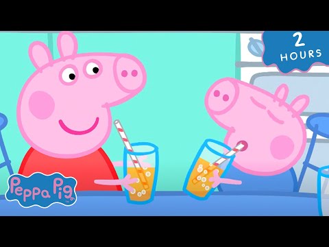 PEPPA PIGS ENJOYS A COLD DRINK