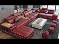 Selena red  white modular tufted sectional   jubilee furniture