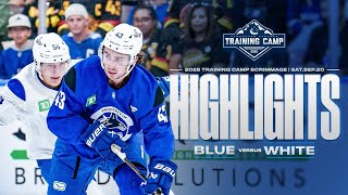 Canucks Blue Vs. White Training Camp Scrimmage Highlights Sept. 20, 2025