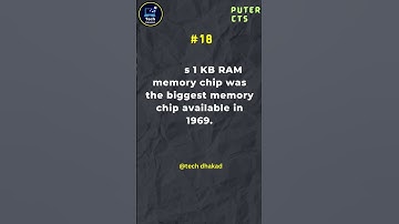 Intel’s 1 KB RAM Memory Chip Biggest memory in 1969 | Amazing Computer Science Facts | Tech Dhakad