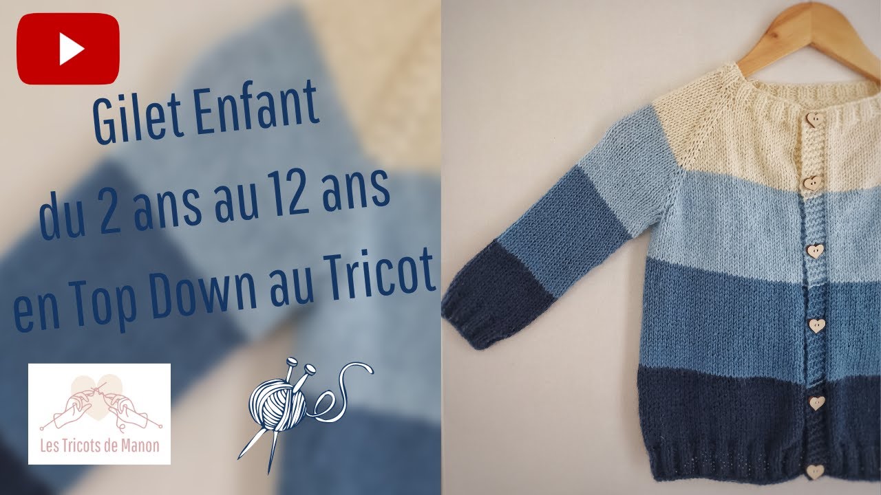 Gilet enfant (Petit) Agora 4-12a - tricot