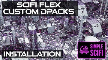 How to install SciFi flex and CUSTOM dpacks in Blender + scene | Tutorial