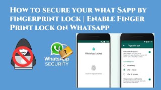 how to secure whatsapp by fingerprint lock | Enable fingerprint lock on whatsapp screenshot 4