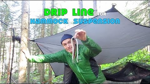 Drip Line for Hammock suspension