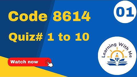 AIOU Quiz 8614☺️ With Correct Answers Part 1 || Solved quiz of 8614 ||@mashaliqbalofficial06