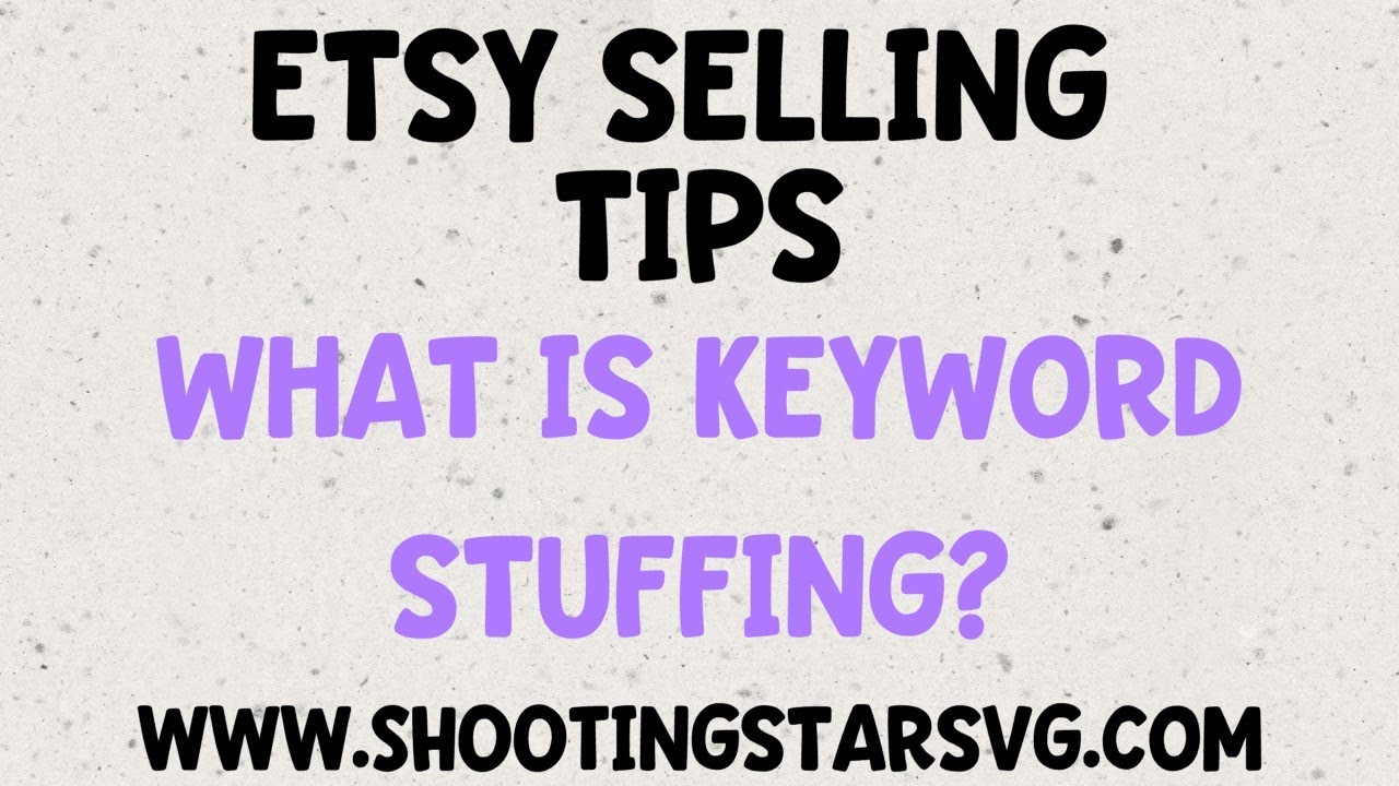 What Is Keyword Stuffing On Etsy How To Optimize Your Etsy Listings Increase Etsy Listing Rank Youtube