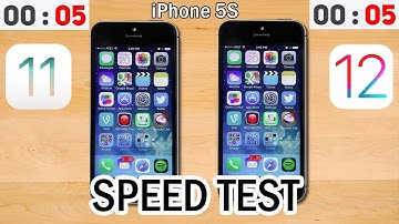 iPhone 5S IOS 11 VS IOS 12 - Full Speed Test