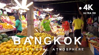 [4K] Evening Walk around Vibrant Markets and Streets in Bangkok, Thailand