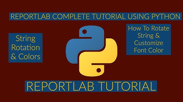 How To Rotate Text ,How To Customize Font Color In Reportlab|Reportlab Complete Tutorial|Part:6