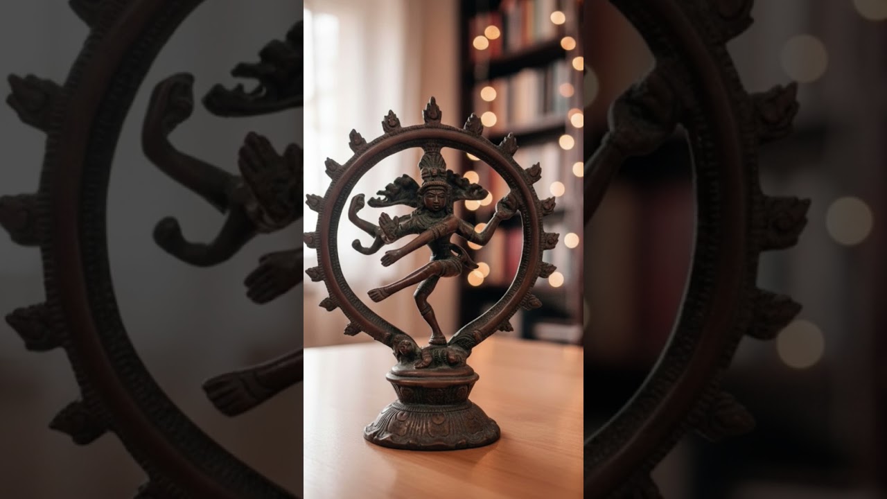 This beautiful brass statue is a powerful reminder of balance and transformation.