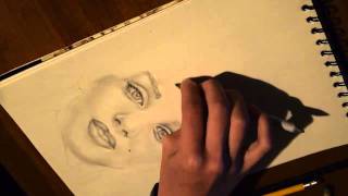 Marilyn Monroe Drawing Time Lapse - Nijaul Ricks