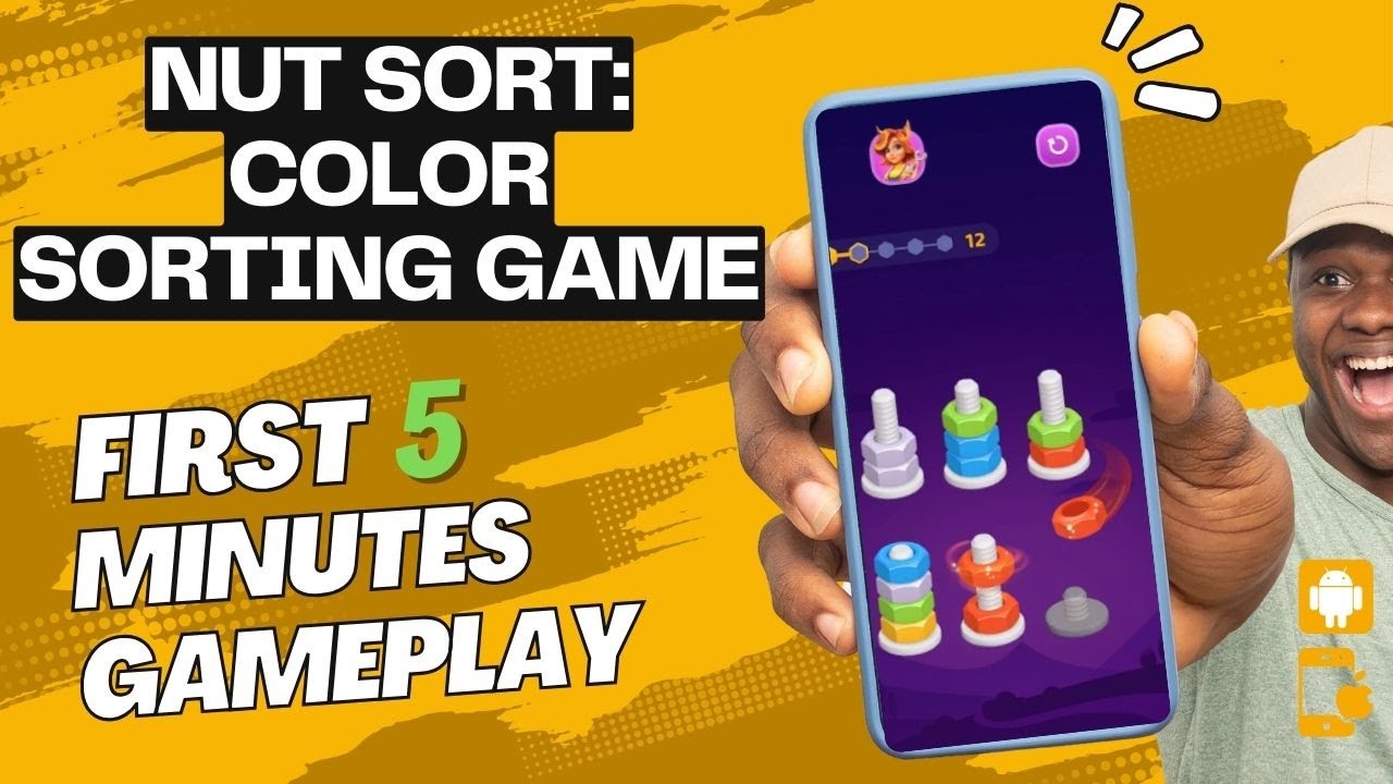 Nut Sort: Color Sorting Game - First 5 Minutes of Gameplay (No ...