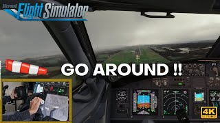 FS2Crew GO-AROUND Procedure Dublin | PMDG 737 + Heavy Turbulence MSFS2020