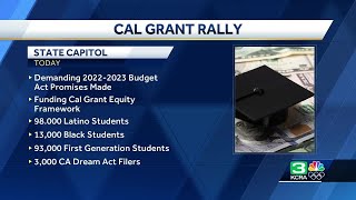 Hundreds of students hit CA State Capitol for Cal Grant Funding