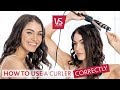 How to curl hair with a curling wand  vs sassoon