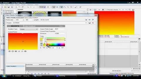 sony vegas 8 0 two color gradient tutorial