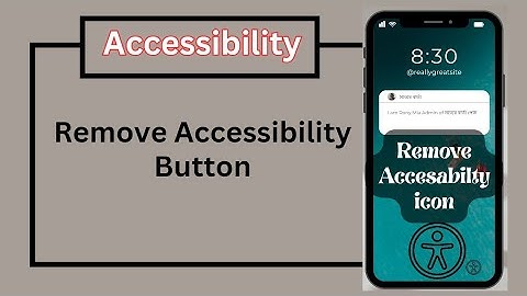 How to remove Accessibility button in mobile | Remove accessibility in Samsung mobile