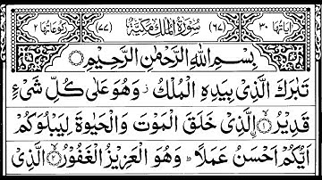 067 Surat Al-Mulk (The Sovereignty) | With Arabic Text | Yasser Sarhan Eldeeb | سورة الملك