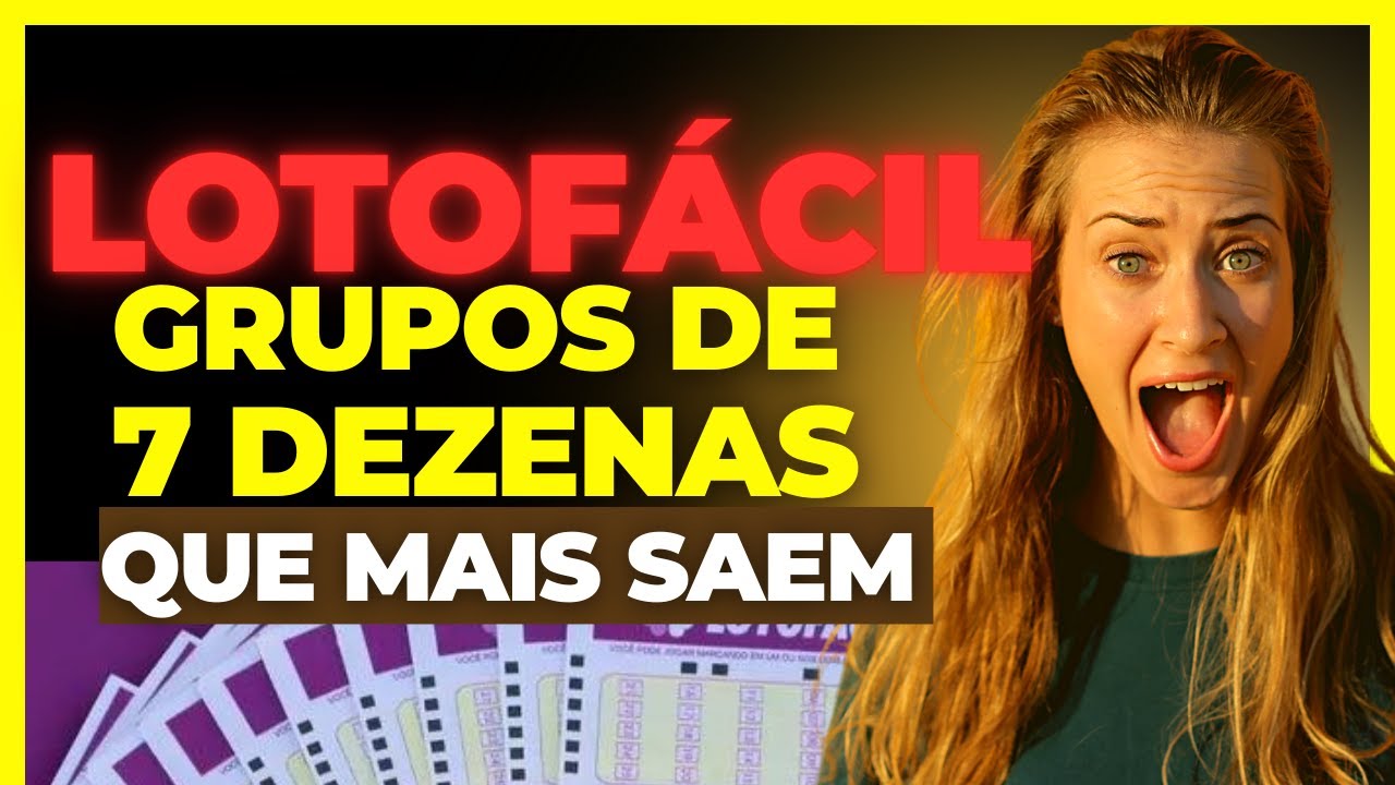 DEZENAS QUE MAIS SAEM NA LOTOFÁCIL- GRUPOS DE 7 DEZENAS - YouTube