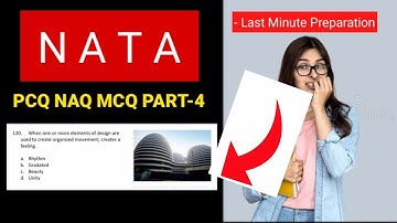 PCQ NAQ MSQ Part -4 | Free test series for nata | Most Important for nata 2021 | Nata 3rd attempt