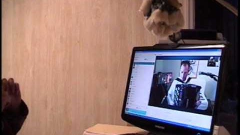 Chromatic  accordion bayan lesson demo online via Skype