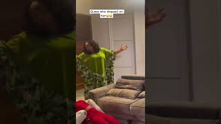 Guess who stepped on her🤣🤣 #fakesituation #chinenyennebe #movie #viral #nollywood