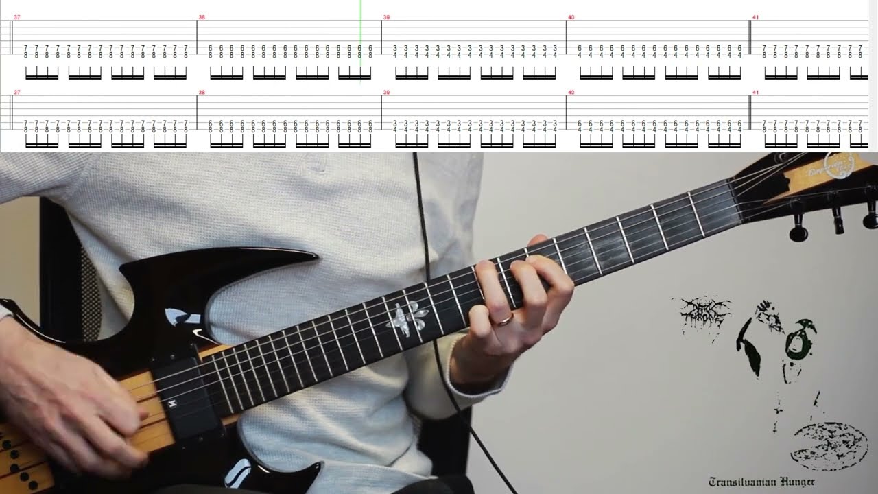 How to play black metal | Darkthrone - Transilvanian hunger | album guitar cover | riff by riff