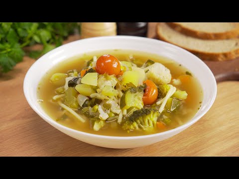 МИНЕСТРОНЕ / MINESTRONE. Знаменитый итальянский суп из овощей за 30 минут. Рецепт от Всегда Вкусно!