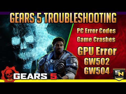 Gears of War 5 | PC Error Codes & How to Fix GW502 or Other GW500 Codes.