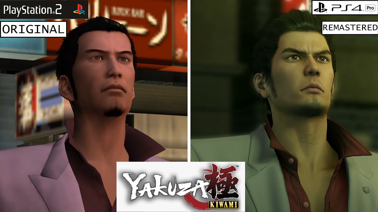 Yakuza Kiwami Original VS Remastered Graphics Comparison  Gameplay/PlayStation 2 VS PlayStation 4 PRO 