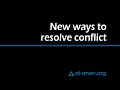 New ways to resolve conflict from alanon family groups
