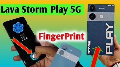 How to Set Fingerprint Lock in lava storm play 5g/display fingerprint lock setting /fingerprint lock