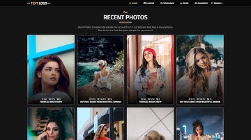 SXT17 - HTML5 Photo Gallery Template - Color Version 3