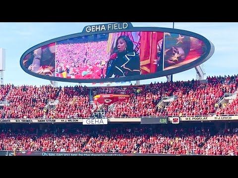 2022 AFC Championship National Anthem (Performed by Ashanti) and Flyover at Arrowhead Stadium Live
