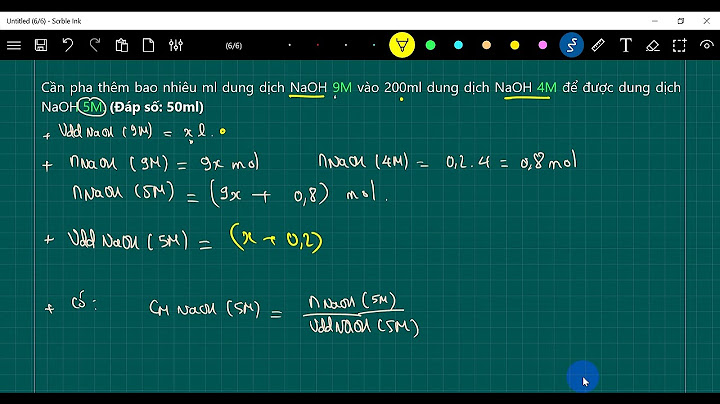 Cần thêm bao nhiêu ml nước vào1ml dung dịch năm 2024