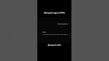 Marquee tag in HTML📄 #coding #code #codinglife #html #htmlcoding #programming 👌